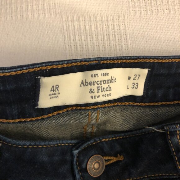 ABERCROMBIE & FITCH Boot Cut Low Rise Denim Jeans Women's Size 4R B83 - Picture 5 of 14